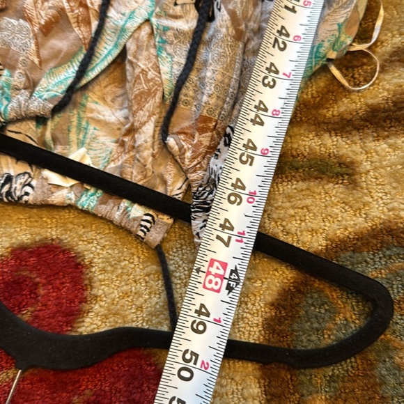 Two by Vince Camuto Tribal Beat Safari Zebra High Low Faux Wrap Midi Dress - Picture 10 of 13